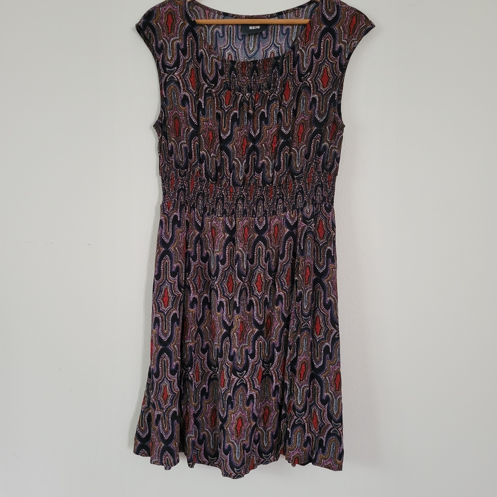 Anthropologie Maeve Cap Sleeve Fit and Flare Dress Size M